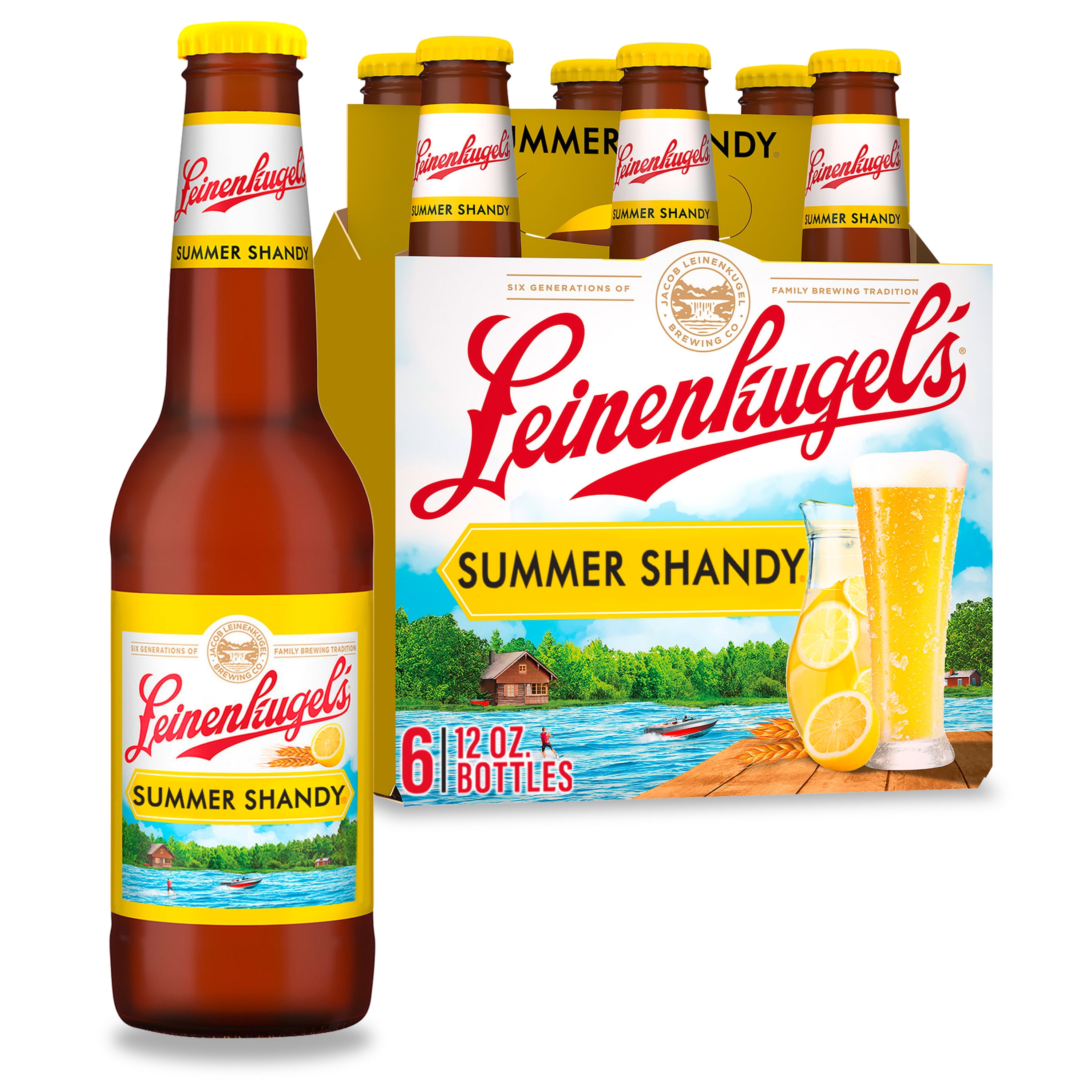 Leinenkugels Summer Shandy Beer Craft Beer 6 Pack 12 Fl Oz Bottles 4 2 Abv Walmart Com Walmart Com