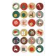 thumbnail image 1 of Calendario de Adviento de Navidad Números Hoja de pegatinas con 24 pegatinas para regalos de bricolaje Artesanía de Navidad Decoraciones navideñas Wmkox8yii  fhajkh4460, 1 of 7