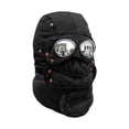 thumbnail image 2 of Certgust Black Beanie Under $10 Winter Hat for Men Windproof Thermal Scarf Neck Warmer Hood Cycling Plush Warm Knitting Cap Beanie for Men Black, 2 of 9