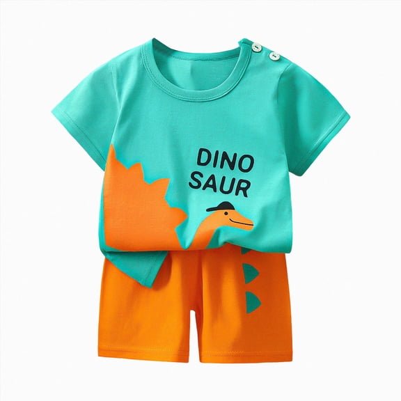 Sopiago Boy Toddler Baby Summer Clothes 3 6 12 18 24 Months 2T 3T 4T 5T Boys Outfits Cute Airplane Printed Round Neck Sleeveless Tank Top Shorts Set (Light Green,6-12 Months)