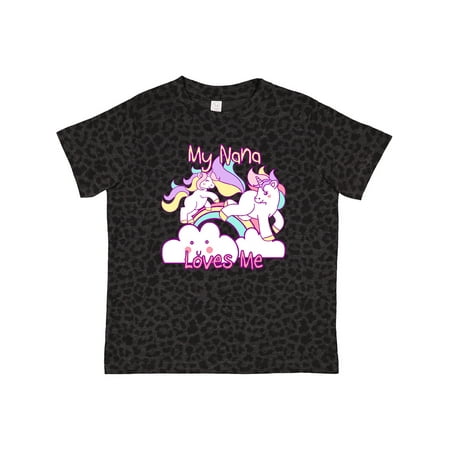 

Inktastic My Nana Loves Me Unicorn Gift Toddler Toddler Girl T-Shirt