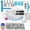 Blue, variant on JOVELL Cake Decorating Supplies Kit with Turntable, 200Pcs Baking Set, Cupcake Decorating Tools with Piping Bags, Nozzles, Icing Spatula & Scraper