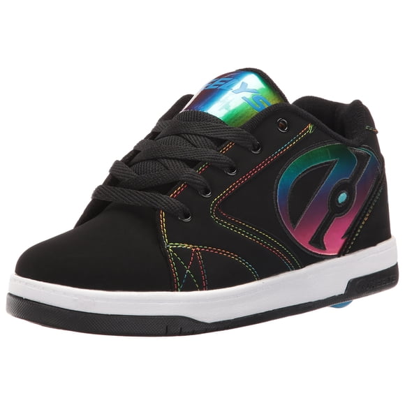 Zapatillas con ruedas HEELYS Kids Propel 2.0 Negras Arcoíris, Talla 13