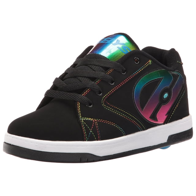 Zapatillas con ruedas HEELYS Kids Propel 2.0 Negras Arcoíris, Talla 13