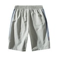 thumbnail image 3 of Aayomet Board Shorts For Men Swim Men's Cargo Shorts Lightweight Multi Pocket Casual Short Pants with No Belt,Gray 3XL, 3 of 4