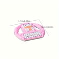 thumbnail image 5 of 1pc Musical Instruments Cartoon Electronic Piano Simulation Steering Wheel, Music Button Music Enlightenment Toys Holiday Gift Toys Puzzle (Excluding Batteries), 5 of 5