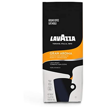 Lavazza Gran Aroma Ground Coffee Blend, Light Roast, 12-Ounce Bags (Pack Of 6) Authentic Italian, Value Pack, Blended And Roated In Italy, Rich Flavor With Notes Of Dried Fruit