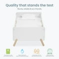 thumbnail image 2 of Dream on Me Osko Convertible Toddler Bed, JPMA & Greenguard Gold Certified, White/Natural, 2 of 8