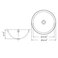 thumbnail image 4 of Houzer CR-1620-1 Série Opus Conique sous Évier en Acier Inoxydable Lavabo, 4 of 4