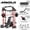 Red-Home Gym Package (230LB Black Plates), variant on Mikolo Power Rack Cage, Weight Stack Power Cage with Cable Crossover Machine, Multi-Function Squat Rack with Dip Bars and Landmine for Home Gym Red