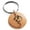 Rose, variant on Stainless Steel Shadow Dragon Engraved Small Medallion Circle Charm Keychain Keyring