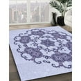 thumbnail image 3 of Ahgly Company Machine Washable Indoor Rectangle Transitional Lavender Blue Area Rugs, 5' x 7', 3 of 7