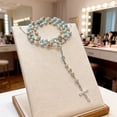 thumbnail image 2 of Rosary Necklace Pendant Beaded Necklace Expressing Devotion For Everyday Wear And Timeless Jewelry, 2 of 5