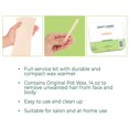 thumbnail image 3 of Mini kit de cera para ollas Clean + Easy con calentador de lujo Fórmula original Tiras de muselina de cera Accesorios para depilación (120 V), 3 of 5