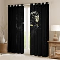 thumbnail image 2 of Feelyou Black Cat Curtains Pack of 2 (42x84 Each), Mystic Moon Galaxy Curtains Blackout, 2 of 6