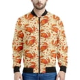 thumbnail image 5 of Bonita chaqueta con estampado de cangrejo para hombre, chaqueta bomber con estampado 3D informal a la moda, sudaderas de manga larga, abrigos holgados estilo Harajuku para niños, 5 of 5