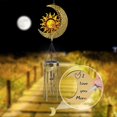 thumbnail image 3 of Sun Moon Solar Wind Chimes for Outdoors Crackled Glass Ball Waterproof Wind Chimes for Outdoors Deep Tone Release Garden Decor Sympathy Gift for Women, 3 of 4