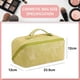 thumbnail image 2 of Bolsa de cosméticos de cuero PU para mujer, bolsa de lavado, bolsa de cosméticos portátil multifuncional de gran capacidad, 2 of 5