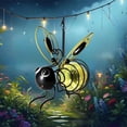 thumbnail image 3 of Xihbxyly Luces Solares para Insectos, Diseño de Abeja con Resorte, Pantalla Led Colorida, Decoración de Jardín Exterior, Resistente a La Intemperie Ip65, Adorno Colgante para Patio, Juego de 2 Piezas, 3 of 6