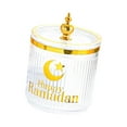 thumbnail image 4 of Tarro de dulces de Ramadán, caja contenedora para aperitivos Eid Mubarak, caja de baratija, bote de comida reutilizable, organizador de encimera, tarro para servir dulces Torre clara, 4 of 8
