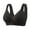 Black, variant on Daznico Comfortable Wireless Front Closure Bra for Everyday Wear and Support with Tank Top Design Casual Leisure Undergarment for All Seasons