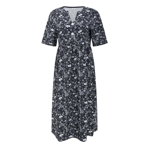 Vedolay Tshirt Dress Women's Sleeveless Woven Shift Dress,Black XXL