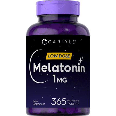 Melatonin 1mg | 365 Vegetarian Tablets | Low Dose | by Carlyle