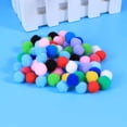 thumbnail image 4 of OHOIOLLA 60Pcs Pom Ball Fuzzy Pompoms Diy Accessory for Clothes Trousers Bags Mixed Colors, 4 of 8