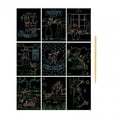thumbnail image 1 of GUOOL 9 Pieces Scratch Paper Art Craft Kits for Scrapbooking Card Making Classroom Father Day, 1 of 9