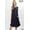NAVY, variant on Women & Plus Sleeveless Round Neck Knee Length Tunic Swing Dress (RUBY, S)