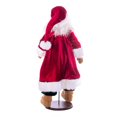 thumbnail image 3 of Vickerman 28" Red Plaid Velvet Santa Doll with Stand. This santa has glasses, stand is removeable., 3 of 4