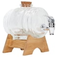 thumbnail image 2 of Baril à Boissons, Distributeur de Boissons en Verre Réutilisable à Haute Transparence avec Base pour l'Infusion de Vin, 2 of 8