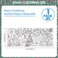 thumbnail image 3 of Mantel para colorear PERFQU Merry Christmas para niños, 76 x 182 cm, 3 of 7
