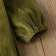 thumbnail image 6 of Baby Boy Girl Halloween Avocado Costume Velvet Fruit Hooded Romper Bodysuit Long Sleeves Hoodie Jumpsuits Cute Fall Outfits, 6 of 7