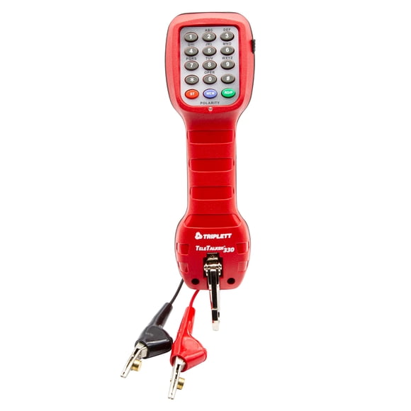 Triplett 3330 TeleTalker 330 Lineman's Test Set / Butt Set with ABN Test Clips