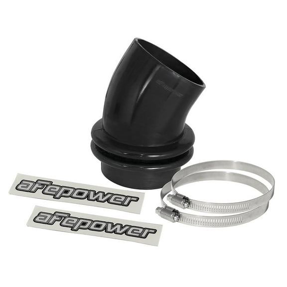 aFe Magnum FORCE Silicone Coupling Kit 3-1/2in ID x 30 Deg. Bellows Elbow - Black