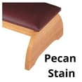 thumbnail image 2 of Robert Smith Kneeler - Pecan Finish - Folding Prayer Kneeler for Church & Home - Solid Maple Hardwood - Padded Comfort - Compact Storage, 2 of 4