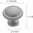 thumbnail image 3 of Ravinte 15 Pack 1-1/4 inch Kitchen Cabinet Knobs Matte Black Dresser Zinc Pulls Door Drawer Handles for Dresser Drawers, 3 of 10