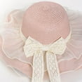 thumbnail image 2 of AWZXDE Wide Brim Straw Sun Hat For Women Men Versatile Comfortable Accessory Beach Hiking Daily Wear, 2 of 3