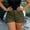 Army Green women cargo shorts with pockets a1, variant on Cagogo Women's Cargo High Waisted Shorts with Pockets Casual Summer Vacation Solid Basic Loose Shorts Travel Beach Lounge Trousers, Army Green XL