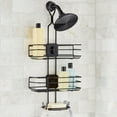 thumbnail image 4 of Better Homes & Gardens 4-Way Adjustable Steel Shower Caddy, with 2 Shelves and Soap Dish, Black, 4 of 6