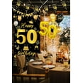 thumbnail image 5 of 50th Birthday Decorations for Women, Black Gold 50th Birthday Decorations for Men, 50th Birthday Banner, 50th Birthday Balloons, Birthday Decorations for Men, Birthday Party Decorations, 5 of 7