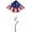 Patriotic Star, variant on In the Breeze 3158 — Rainbow Stripe Delta Kite with Spinning Tail — Colorful and Fun Easy-Flying Kite