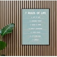thumbnail image 2 of 7 Rules Of Life Canvas Decoration Painting, Suitable For Office, School, Library,Home Unframed (Green), 2 of 3