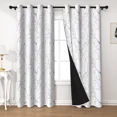 thumbnail image 2 of Lfeey Blackout Curtains Purple Grey Tree Branch Printed Thermal Curtains for Bedroom Windows, Grommet Top Drapes, 52"W x 63"L, 2 Panels, 2 of 7