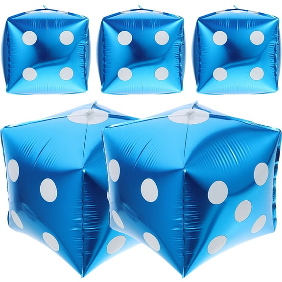 KALLORY Blue Balloon Photo Props for Parties and Events Decoration 5Pcs 14.2In