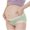 Green, variant on Taqqpue Women's Maternity Underwear Low Waist Pregnancy Soft Seamless Maternity Underwear Solid Color Over Bump Panties