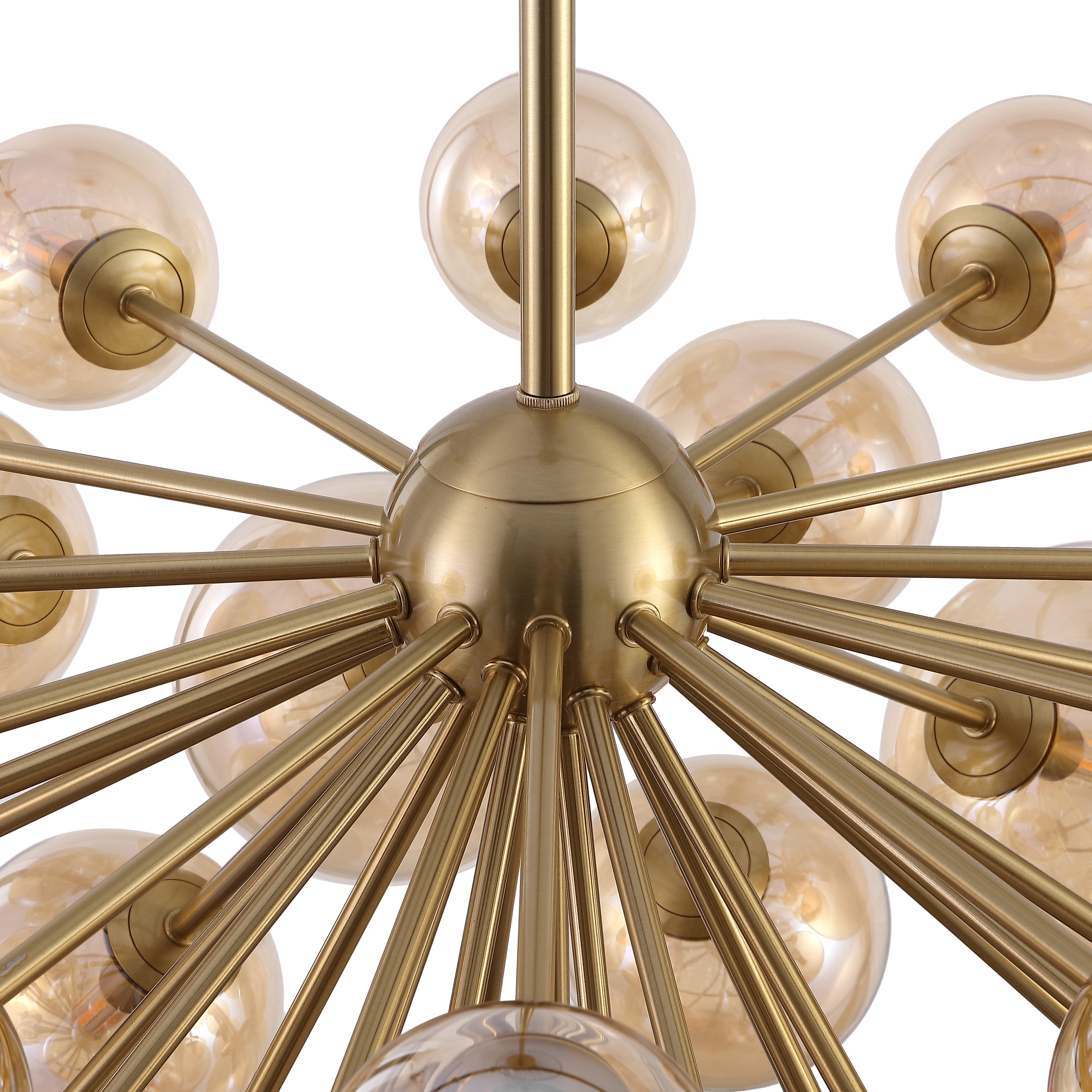Safavieh Counture Raphaela Glass Globe Chandelier, Gold/Amber
