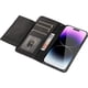 thumbnail image 5 of Funda de piel tipo cartera para iPhone 14 Pro Max, tarjetero, color marrón, 5 of 10