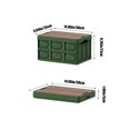 thumbnail image 3 of Foldable Storage Box for Camping & Car Trunk - 20L Organizer with Wooden Lid & Handles, 3 of 9